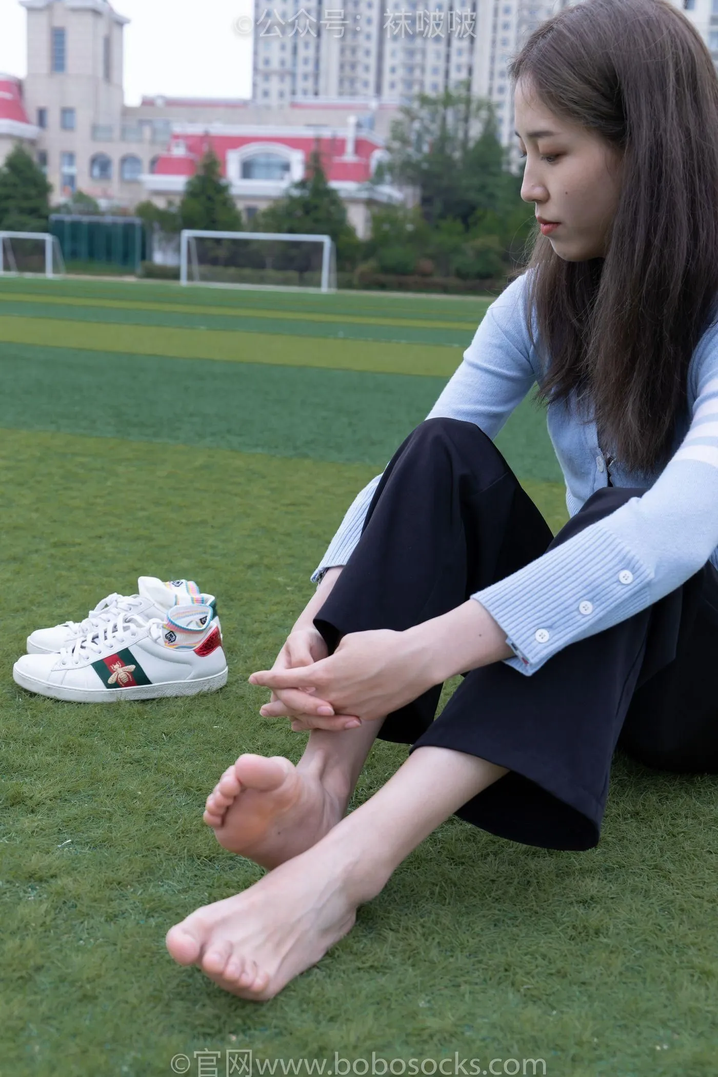[BoBoSocks袜啵啵]NO.021 泡芙-板鞋、白棉袜、裸足 [131P]插图3